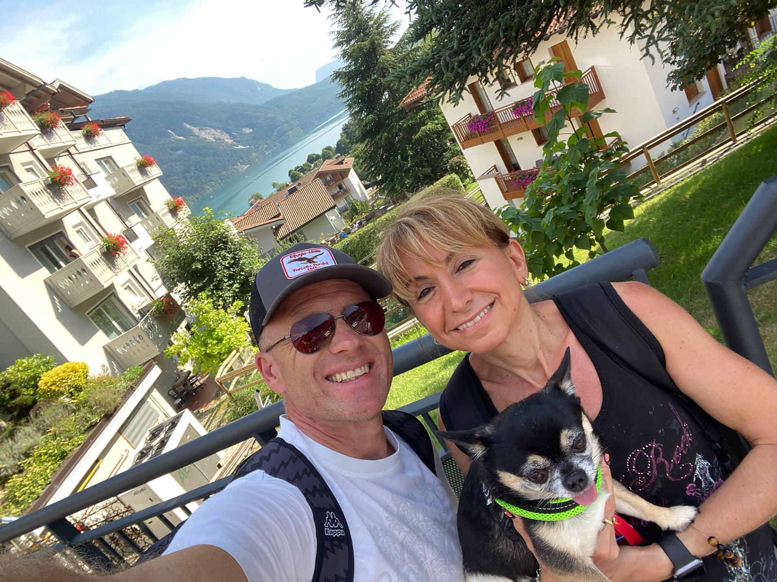 Giorgia con la sua famiglia